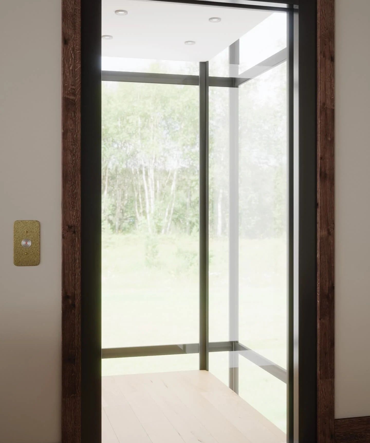 Savaria Infinity elevator landing