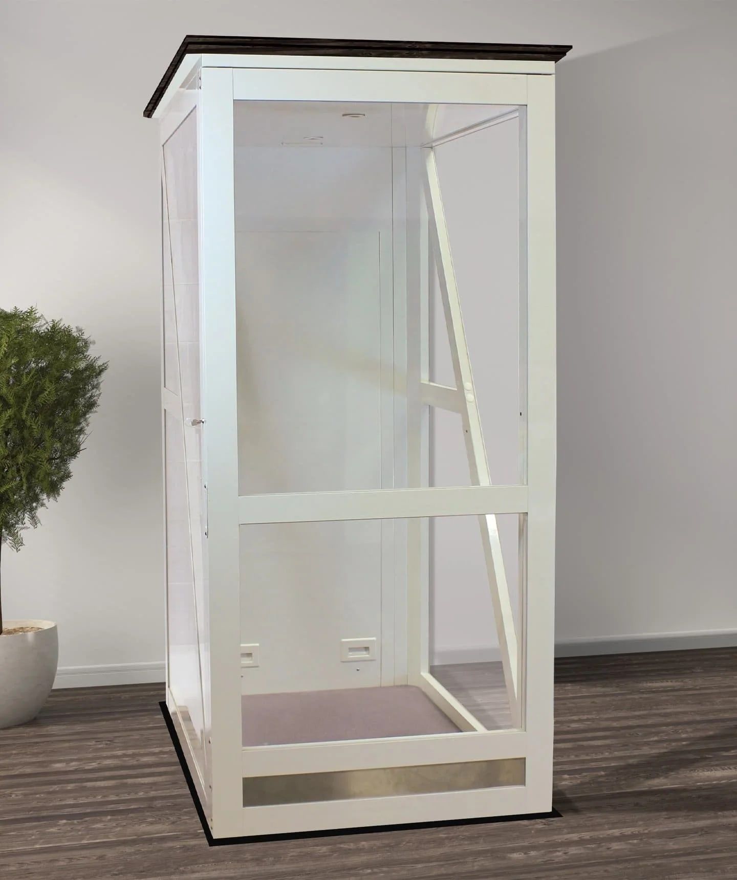 Savaria Telecab17 enclosed home lift with glass panels