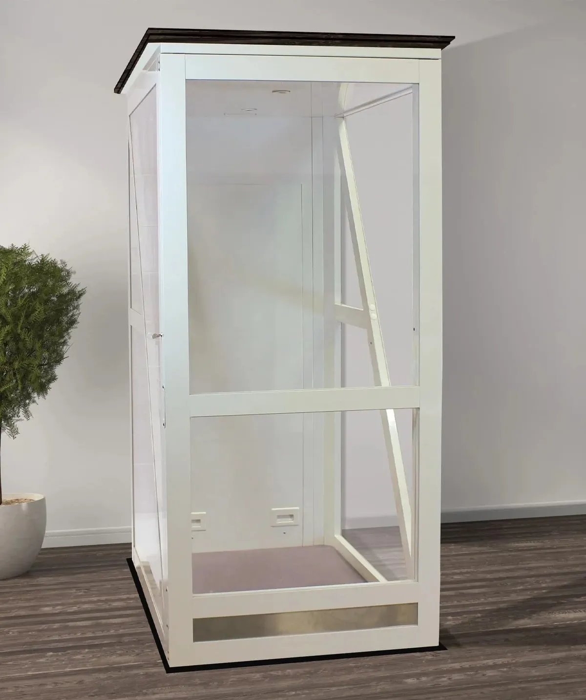 Savaria Telecab17 enclosed home lift with glass panels